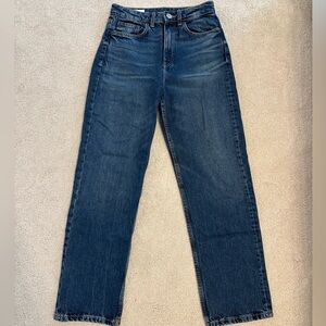 Zara Dark Blue Denim Pants